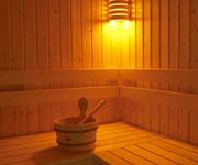 lovely hot sauna to relax in while enjoying your self-catering holiday cottage in suffolk